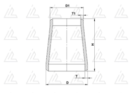 Riduzione concentrica a saldare seamless WP-S - ANSI