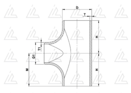 Tee a saldare ridotto seamless WP-S - ANSI