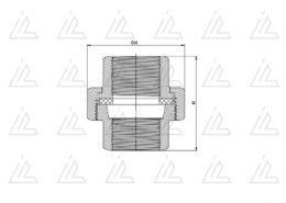 Bocchettone microfuso FF sede piana - F330