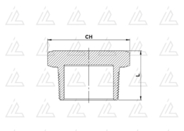 Tappo maschio microfuso